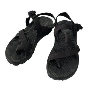 Chaco Z2 Unaweep Classic Strappy Hiking Sandals 7 Black Vibram Sole Waterproof